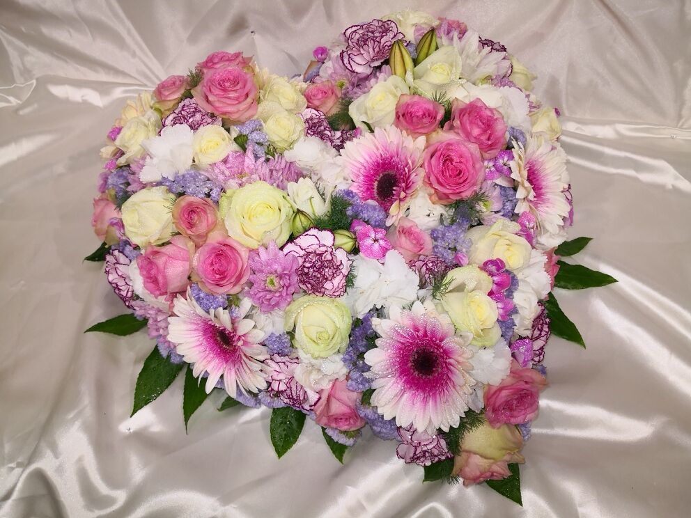 Cœur tendance rose et parme