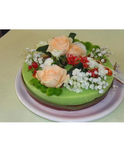 Gâteau fleuri