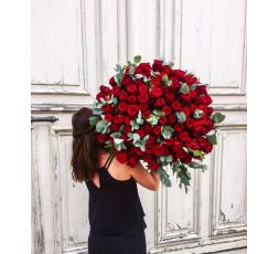 BOUQUET DE ROSES ROUGES