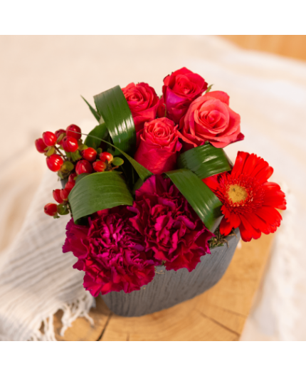 Composition florale - Coeur