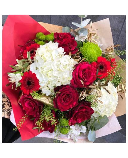 Hortense rouge et blanc