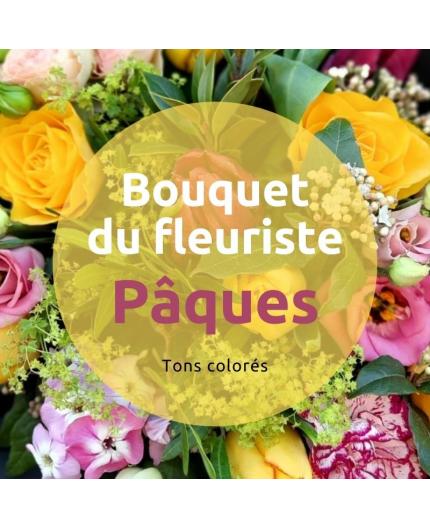 Bouquet du fleuriste tons colorés - Pâques