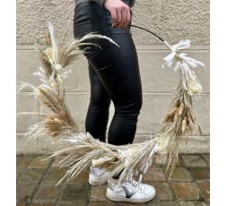 Maxi couronne de fleurs séchées