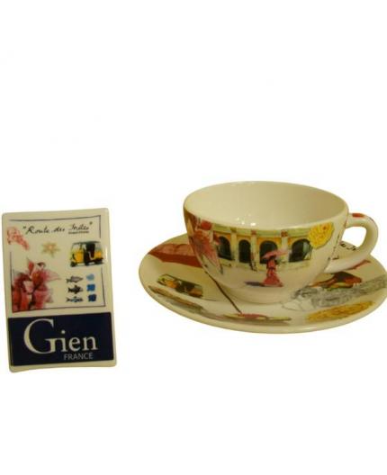 ROUTE DES INDES Déjeuner, tasse et sousoupe 