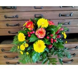 Bouquet rond classique coloré