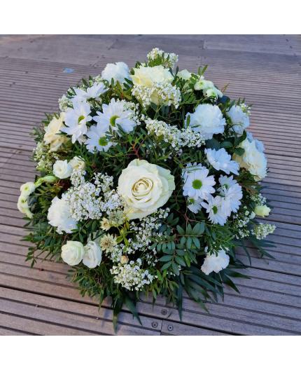 Coussin de deuil blanc