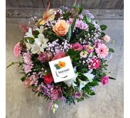 Coussin de deuil rose