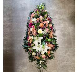 Dessus de cercueil rose tendresse