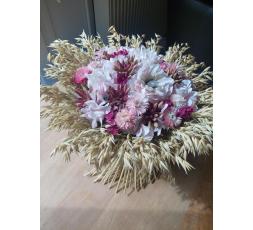 BOUQUET FLEURS SECHEES ET INTEMPORELLES ROSE