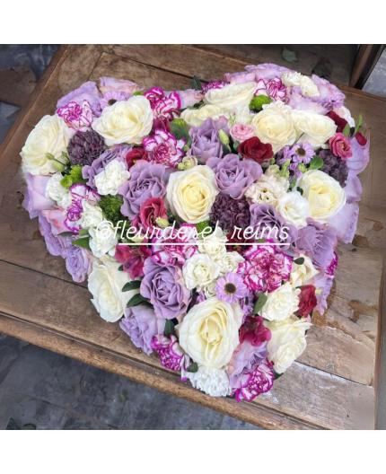 Coeur Violet Blanc