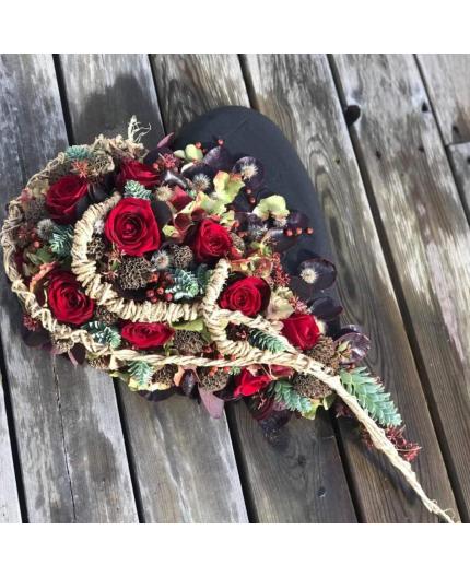 Cœur signature rouge intense