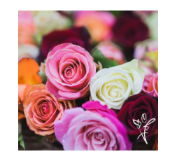 Composition rose sur mesure
