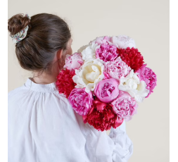 Brassée de pivoines variées