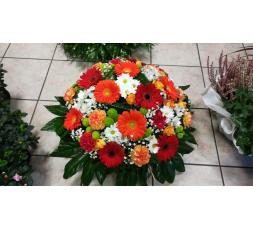 Coussin de deuil ORANGE/ROUGE
