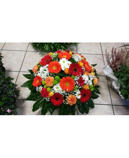 Coussin de deuil ORANGE/ROUGE