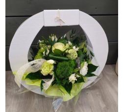 Bouquet rond blanc 1