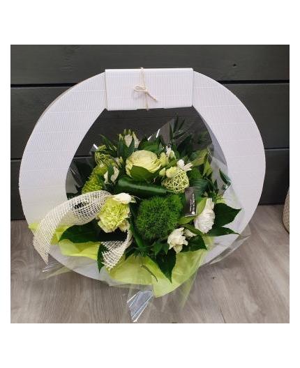 Bouquet rond blanc 1