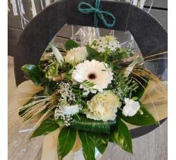 Bouquet rond blanc 2