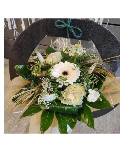 Bouquet rond blanc 2