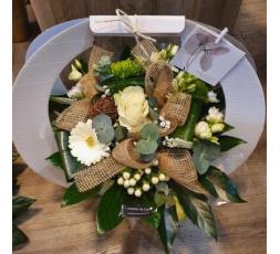 Bouquet rond blanc 3