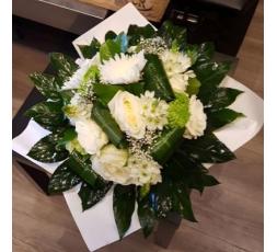 bouquet rond blanc 4