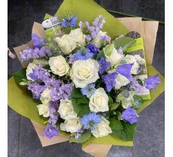 Bouquet bleu et blanc