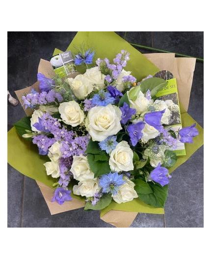 Bouquet bleu et blanc