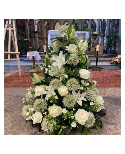 devant de tombe - blanc