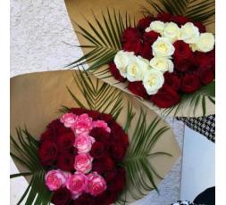 Bouquet Amour avec lettre