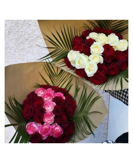 Bouquet Amour avec lettre