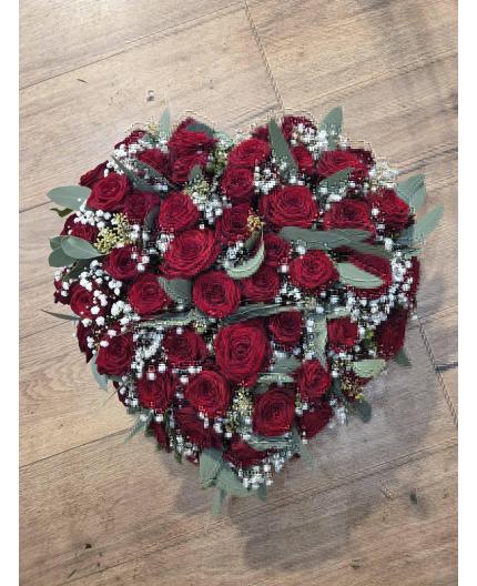 Coeur de roses rouges 