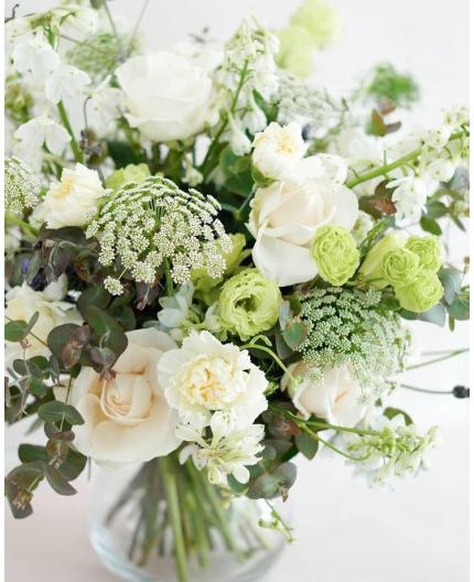 Bouquet du fleuriste - Blanc et Vert