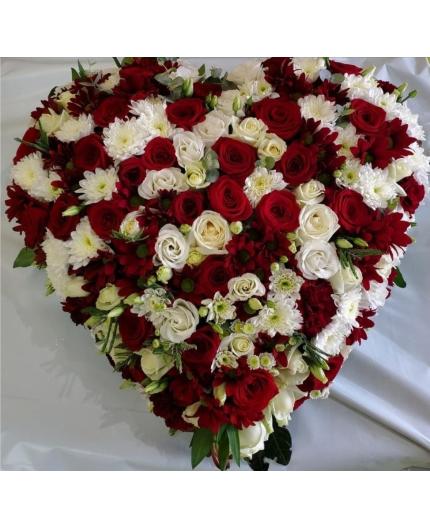 Coeur Rouge et Blanc