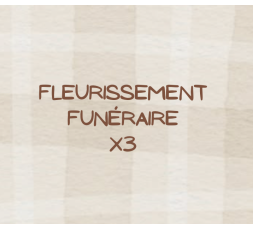 Fleurissement funéraire x3