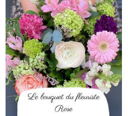 Bouquet du fleuriste - dans les tons de rose