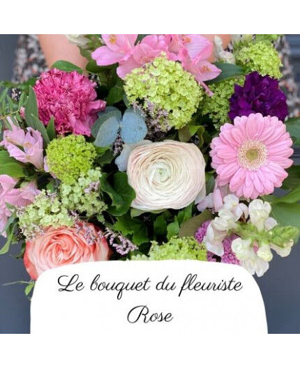 Bouquet du fleuriste - dans les tons de rose