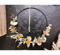 Couronne  fleurs séchées 