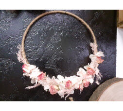 Couronne  fleurs séchées 