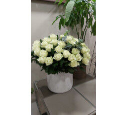 Bouquet de roses Blanches