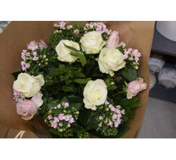 Bouquet blanc et rose