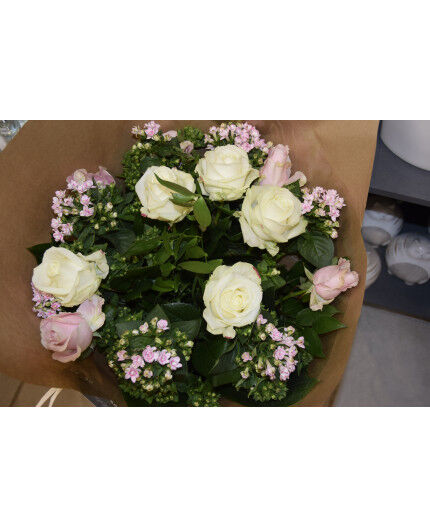 Bouquet blanc et rose