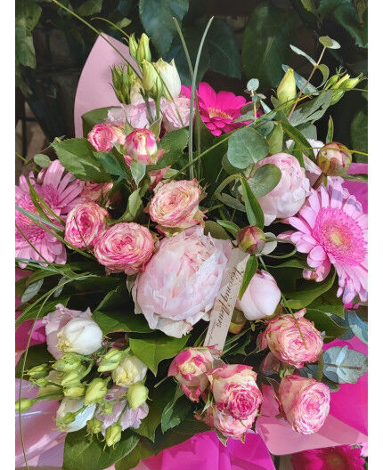 Bouquet Pastel avec bulle d'eau