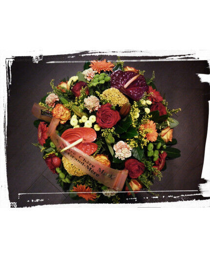 coussin rond coloré