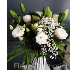 Bouquet du fleuriste - Blanc et Vert