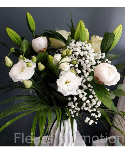 Bouquet du fleuriste - Blanc et Vert