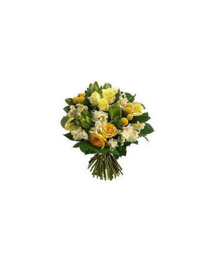 Bouquet rond jaune