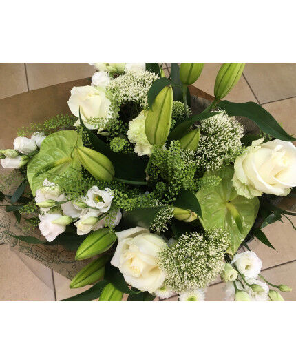 Brassée en vert et blanc