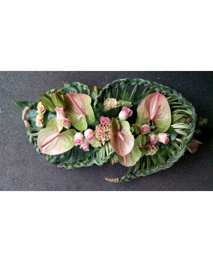 coussin long tressé