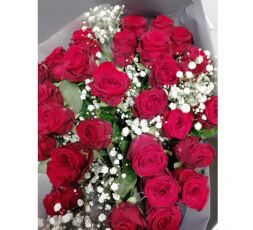 Bouquet de roses rouges 