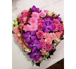 COEUR CAMAIEU DE ROSE